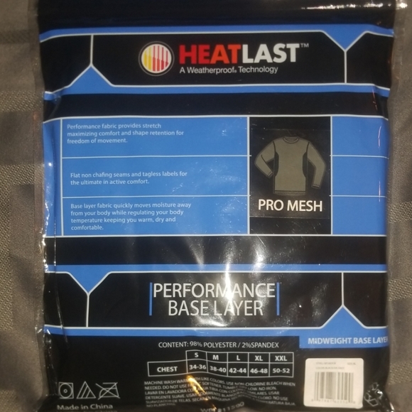 Base Layer Long Sleeve Crew Neck XL (Black) - Picture 2 of 2